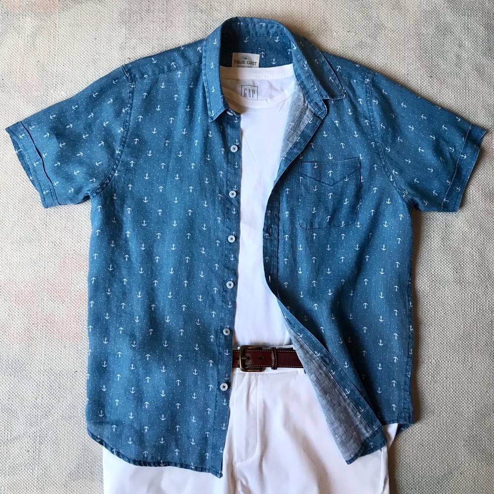 Linen Print Shirt